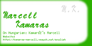 marcell kamaras business card